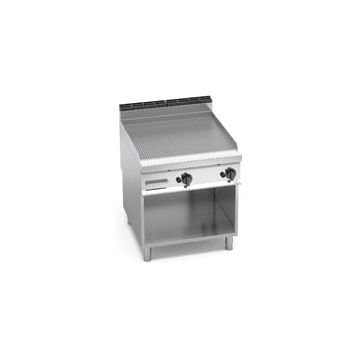 Bertos Maxima 900 ribbed gas griddles on cabinet 20304500 G9FR8M-2