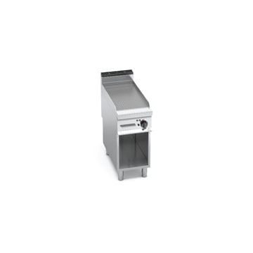 Bertos Maxima 900 ribbed electric griddles on cabinet 20403500 E9FR4M