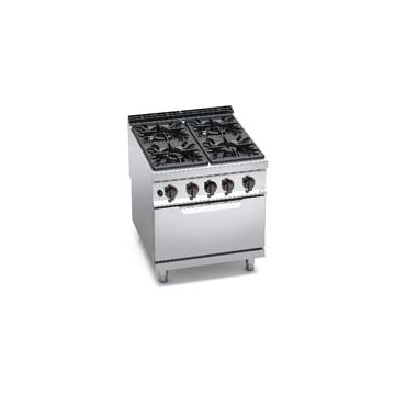 Bertos Maxima 900 4 burner gas cooker on 2/1 gas oven 20704000 G9F4+FG