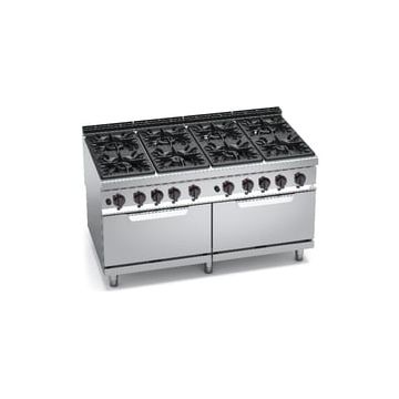 Bertos Maxima 900 8 burner gas cooker on 2 2/1 gas oven 20716000 G9F8+2FG