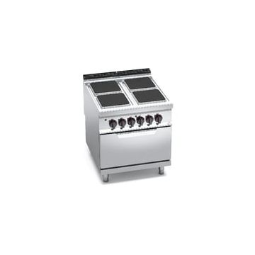 Bertos Maxima 900 4 square plate electric cooker + 2/1 electric oven 20724500 E9PQ4+FE