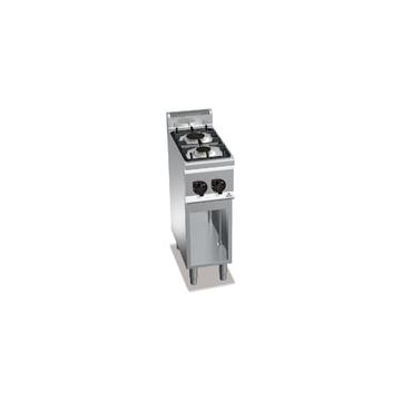 Bertos Plus 600 2-burner gas stove with cabinet 21601500 G6F2M