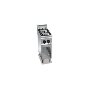 Bertos Plus 600 2-burner gas stove with cabinet 21601600 G6F2MPW