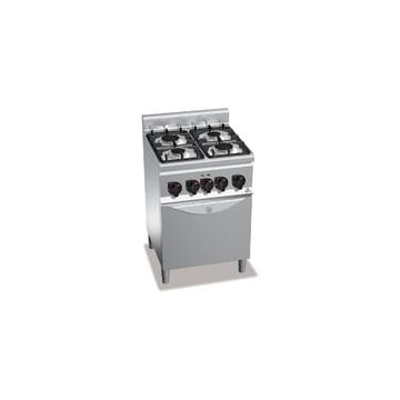 Bertos Plus 600 4-burner stove with 1/1 electric oven 21605000 G6F4+FE1