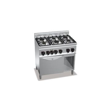 Bertos Plus 600 6-burner stove with 1/1 electric oven 21607000 G6F6+FE1