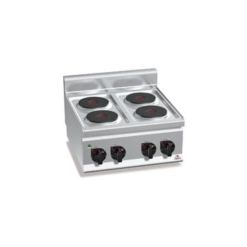 Bertos Plus 600 4 round plate electric stove 21722000 E6P4B