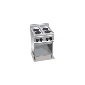 Bertos Plus 600 4 round plate electric stove with cabinet 21722500 E6P4M