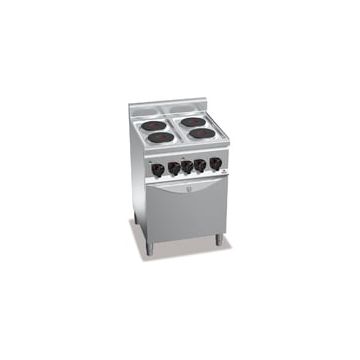 Bertos Plus 600 4 round plate electric stove with 1/1 electric oven 21723800 E6P4+FE1