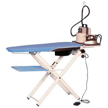 Electrolux FIT1 Foldable suction table with steam iron and small boiler. 850x380x250 mm. Adjustable height.

