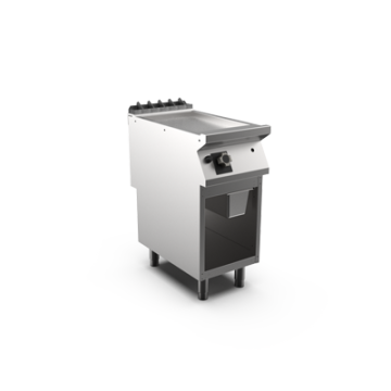 Mareno FT74GLCSG gas griddle smooth chrome matt plate open stand