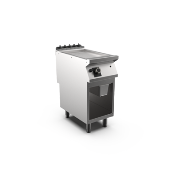 Mareno FT74GRCSG gas griddle rib chrome matt plate open stand
