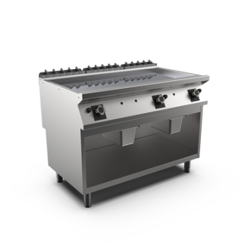 Mareno FT912GLCG Gas griddle smooth chrome plate open stand
