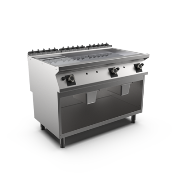 Mareno FT912GMCG Gas griddle mixed chrome plate open stand