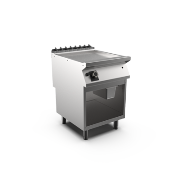 Mareno FT96GLCSG Gas griddle smooth chrome matt plate open stand