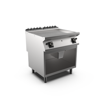 Mareno FT98GLCSG Gas griddle smooth chrome matt plate open stand