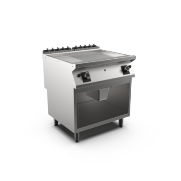 Mareno FT98GMCSG Gas griddle mix chrome matt plate open stand