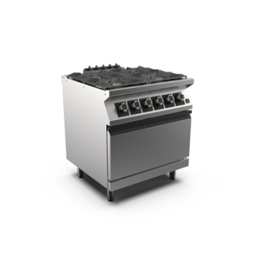 Mareno PC78GFEV 4 gas burner fan electric oven range