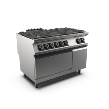 Mareno PC912GFE 6 gas burner static electric oven range