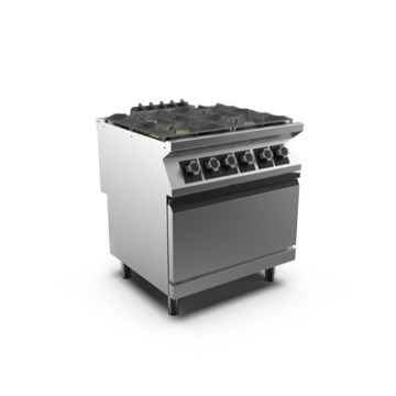 Mareno PC98GFE 4 gas burner static electric oven range
