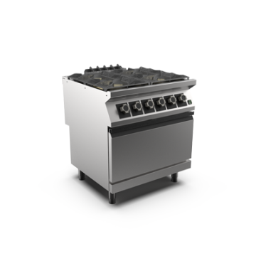 Mareno PC98GFEV 4 gas burner fan electric oven range