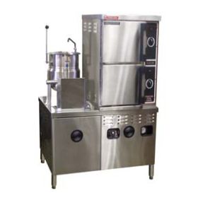 Market Forge ST-10M42MT6E 10 pan steamer on 42" wide electric boiler with 6 gallon kettle
