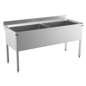 Electrolux 800x500 mm Soaking Sink with 2 Bowls PNC 132816