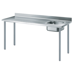 Electrolux 1800 mm Work Table with Upstand - Right Bowl PNC 133063