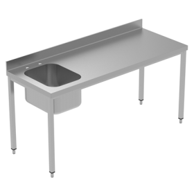 Electrolux 1800 mm Work Table with Upstand - Left Bowl PNC 134026