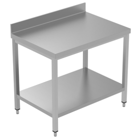 Electrolux 1100 mm Work Table with Upstand and with Lower Shelf PNC 134094