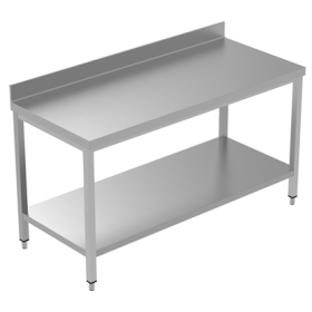 Electrolux 1600 mm Work Table with Upstand and with Lower Shelf PNC 134099