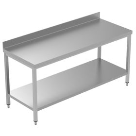 Electrolux 1800 mm Work Table with Upstand and with Lower Shelf PNC 134101