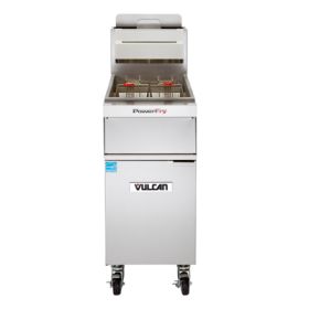 Vulcan Hart PowerFry5 2VK45CF gas fryer programmable control and KleenScreen PLUS® filter