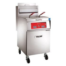 Vulcan Hart PowerFry5 2VK45DF gas fryer digital control and KleenScreen PLUS® filter