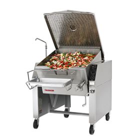Market Forge 30P-STEL 30 Gallon Electric Tilting Skillet on open legs