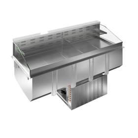 Electrolux Drop-in refrigerated well, ventilated, 1 refrigerated shelf and 1 neutral shelf (5 GN) PNC 341053