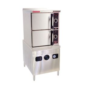 Market Forge 3500M36E 6 pan steamer on 36 Inch wide electric boiler