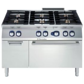 Electrolux 371005 Cooking Range 700XP 6 Burner Gas Range on Gas Oven with Cupboard. Model number: E7GCGL6C10
