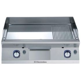 Electrolux 371041 700XP 800mm wide Gas Griddle with Chrome Cooking Surface. Model number: E7FTGHCP00
