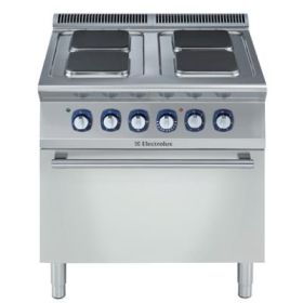 Electrolux 371129 Cooking Range 700XP 4 Hot Square Plates Electric Boiling Top Range on Electric Oven. Model number: E7ECEH4QEN