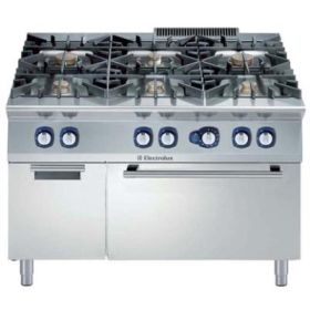 Electrolux 391013 900XP 6 Burner Gas Range on Gas Oven with Cupboard. Model number: E9GCGL6C10