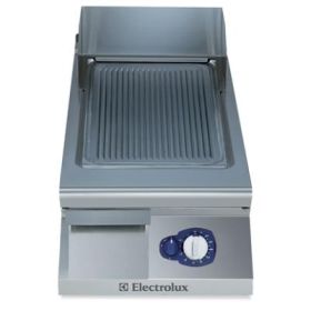 Electrolux 391049 900XP 400mm wide Gas Griddle with Mild Steel Cooking Surface. Model number: E9FTGDSR00