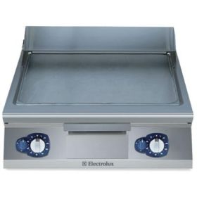 Electrolux 391050 900XP 800mm wide Gas Griddle with Mild Steel Cooking Surface. Model number: E9FTGHHS00