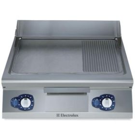 Electrolux 391051 900XP 800mm wide Gas Griddle with Mild Steel Cooking Surface. Model number: E9FTGHSP00