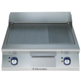 Electrolux 391070 900XP 800mm wide Electric Griddle with Mild Steel Cooking Surface. Model number: E9FTEHSP00