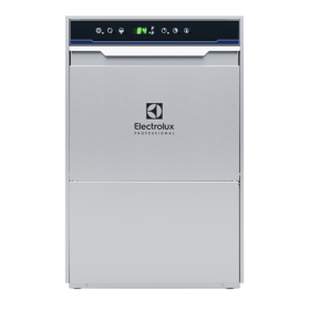 Electrolux Small Double Skin Glasswasher, electronic, cold rinse, water softener, drain pump & rinse aid dispenser,30 racks/hour PNC 402218
