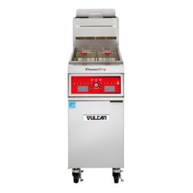 Vulcan Hart PowerFry5 1VK45CF gas fryer programmable control and KleenScreen PLUS® filter