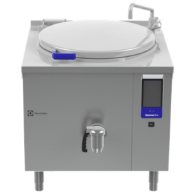 Electrolux Thermaline 586465 Steam Boiling Pan 100 litre Hygienic Profile Backsplash with Tap. Model number: PBON10SLCM