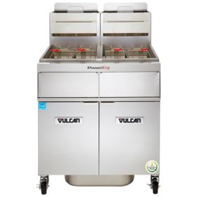 Vulcan Hart PowerFry5 2VK85DF gas fryer digital control and KleenScreen PLUS® filter