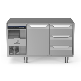 Electrolux ecostore HP Premium Refrigerated Counter - 290lt, 1-Door, 3x1/3 Drawers, No Top PNC 710009