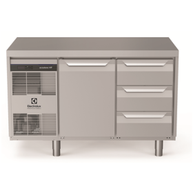 Electrolux ecostore HP Premium Refrigerated Counter - 290lt, 1-Door, 3x1/3 Drawers PNC 710010